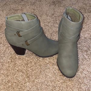 Green Ankle Boots